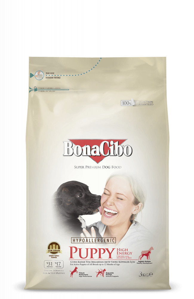 Bonacibo High Energy Puppy With Chicken 15kg Macska Kuty