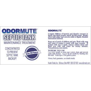 Odormute™ Septic Tank Maintenance Treatment / Lebontó készítmény Szennyvíztárolókhoz, emésztőgödrökh