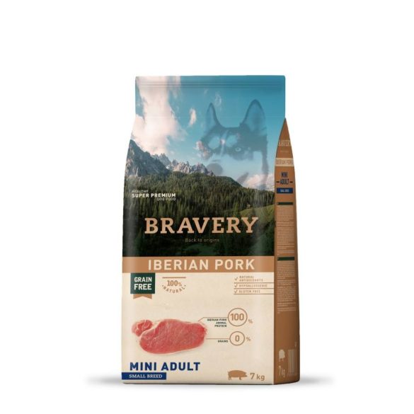 Bravery Dog ADULT MINI Grain Free Iberian Pork 2 kg