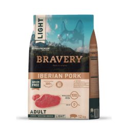 Bravery Dog Adult Medium/Large Iberian Pork Light 12 kg