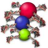 Soft Felx Tuggy Ball Köteles Labda - M