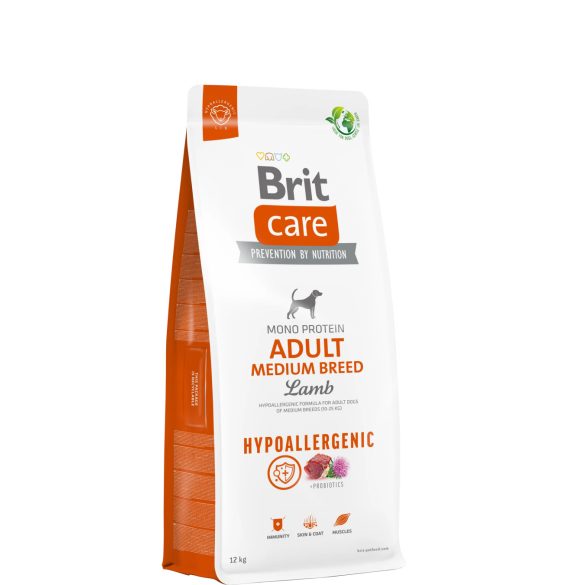 Brit Care Hipoallergén Adult Medium Breed Lamb & Rice 1 kg