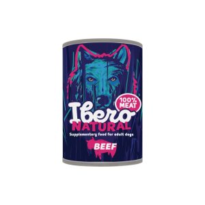 Ibero Natural konzerv felnőtt kutyáknak 100% marhahús 400 g