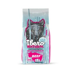 Ibero Hidegen sajtolt kutyatáp adult BEEF Medium 12 kg