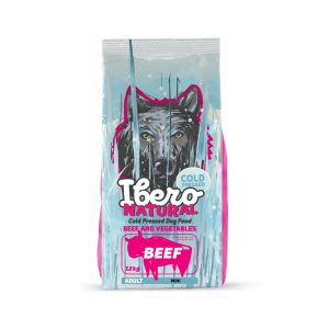 Ibero Hidegen sajtolt kutyatáp adult BEEF Mini 12 kg 