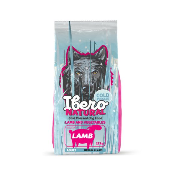 Ibero Hidegen sajtolt kutyatáp adult LAMB Mini 12 kg