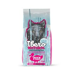 Ibero Hidegen sajtolt kutyatáp junior DUCK Medium 12 kg