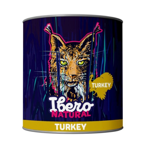 Ibero Natural konzerv macskáknak 100% hús pulykával 200 g