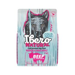Ibero Hidegen sajtolt kutyatáp adult BEEF Medium 2 kg