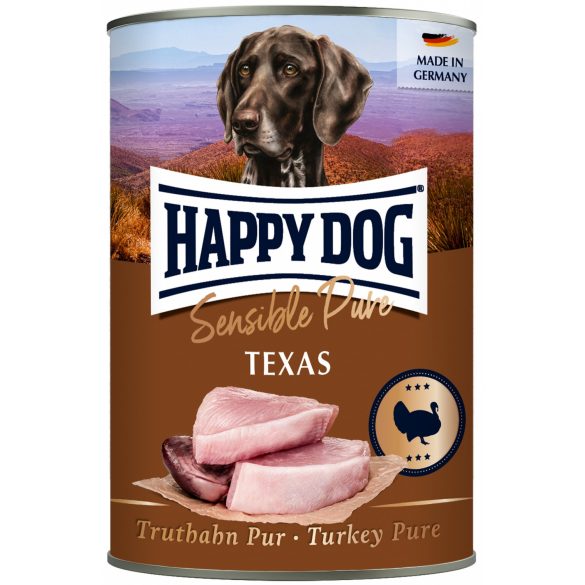 Happy Dog Texas Pur Pulykahúsos 0,4 kg