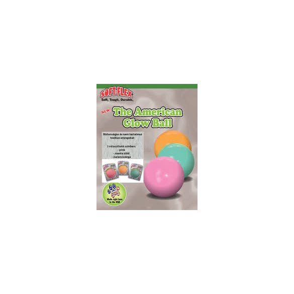 Soft-Flex American Glow Ball - Világító labda 9 cm