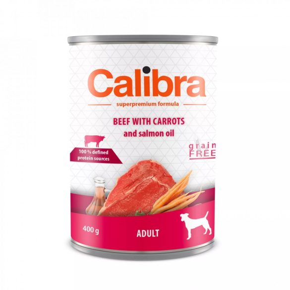 Calibra Dog Life Adult Beef with carrots 400g