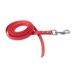 Firedog BioThane póráz 13 mm 1 m fogó nélkül red