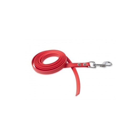 Firedog BioThane póráz 13 mm 1 m fogó nélkül red