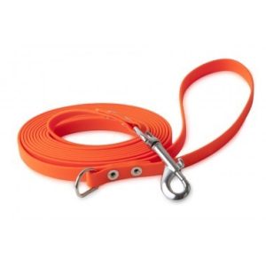 Firedog BioThane póráz 13 mm 1,2 m fogóval & D-ring orange