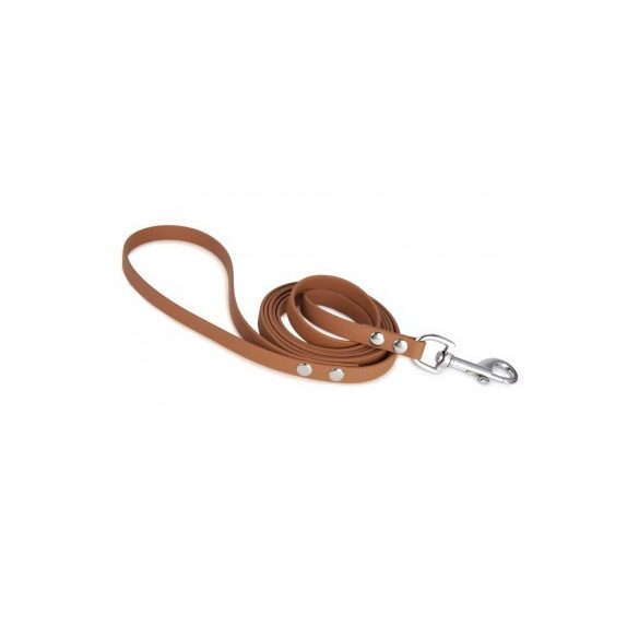 Firedog BioThane póráz 13 mm 1,2 m fogóval light brown