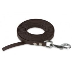 Firedog BioThane póráz 13 mm 2 m fogó nélkül dark brown