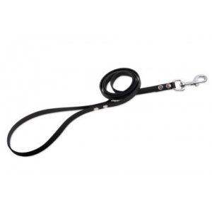 Firedog BioThane póráz 13 mm 2 m fogóval & D-ring black