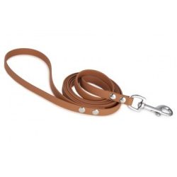 Firedog BioThane póráz 13 mm 2 m fogóval light brown