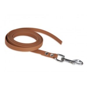 Firedog BioThane póráz 13 mm 3 m fogó nélkül light brown