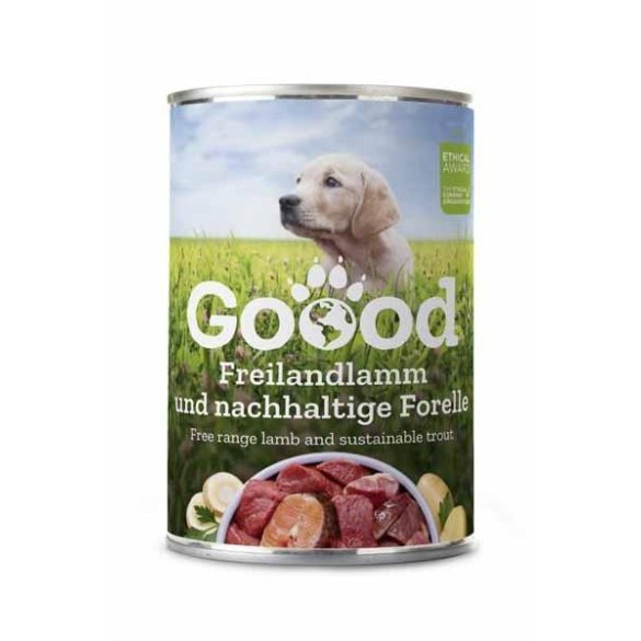 Goood Junior Freilandhuhn & Nachhaltige Forelle - Bárányos Pisztrángos konzerv 400 g