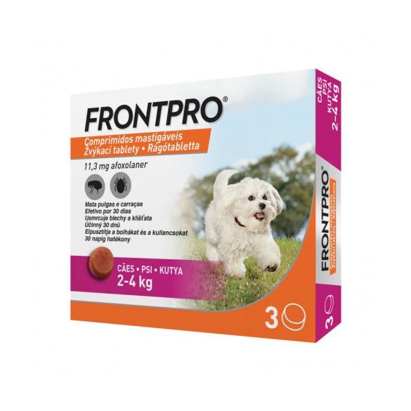 Frontpro 11 mg rágótabletta 2-4 kg 3X