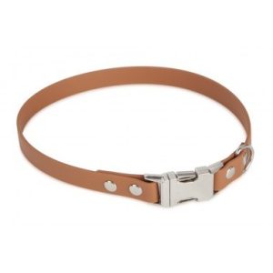 Firedog BioThane nyakörv Clip 19 mm 35 cm light brown