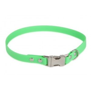 Firedog BioThane nyakörv Clip 19 mm 37 cm light green