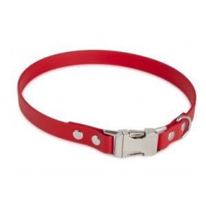 Firedog BioThane nyakörv Clip 19 mm 38 cm red