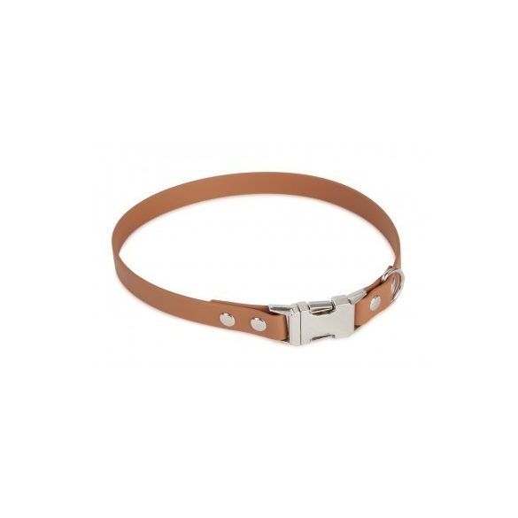 Firedog BioThane nyakörv Clip 19 mm 45 cm light brown