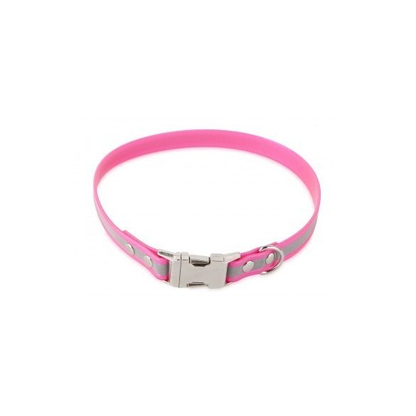 Firedog BioThane nyakörv Clip Fényvisszaverő 19 mm 35 cm pink