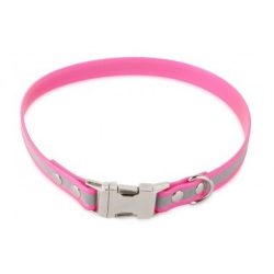   Firedog BioThane nyakörv Clip Fényvisszaverő 19 mm 37 cm pink