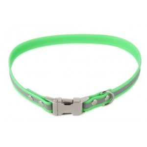 Firedog BioThane nyakörv Clip Fényvisszaverő 19 mm 50 cm light green