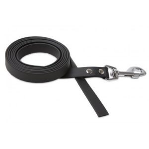 Firedog BioThane póráz 19 mm 1 m fogó nélkül black