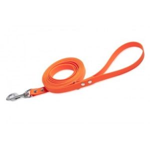 Firedog BioThane póráz 19 mm 1,2 m fogóval & D-ring orange