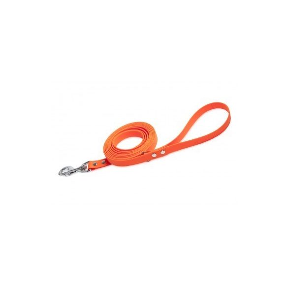 Firedog BioThane póráz 19 mm 1,2 m fogóval & D-ring orange