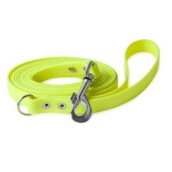   Firedog BioThane póráz 19 mm 1,2 m fogóval & D-ring neon yellow