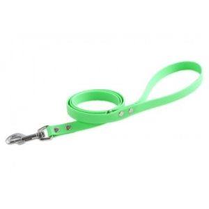 Firedog BioThane póráz 19 mm 1,2 m fogóval & D-ring light green