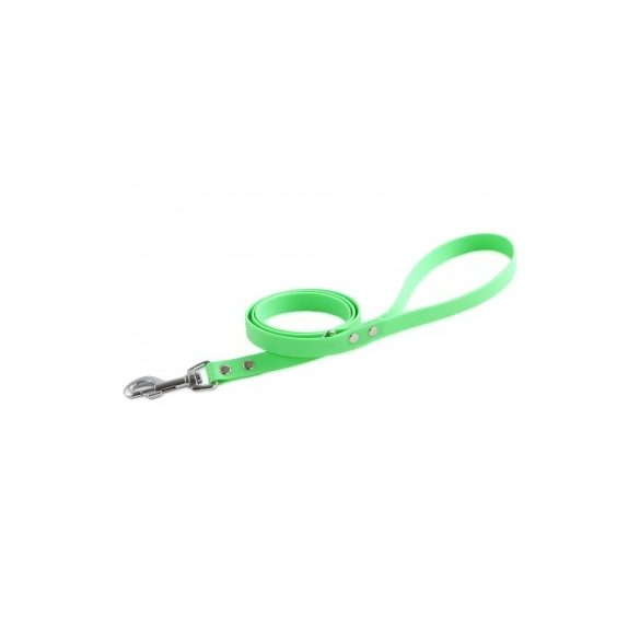 Firedog BioThane póráz 19 mm 1,2 m fogóval & D-ring light green