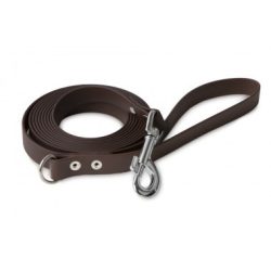   Firedog BioThane póráz 19 mm 3 m fogóval & D-ring dark brown