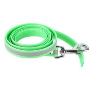 Firedog BioThane póráz Fényvisszaverő 19 mm 1 m fogó nélkül light green