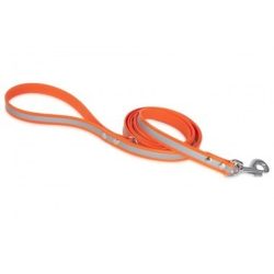   Firedog BioThane póráz Fényvisszaverő 19 mm 1,2 m fogóval & D-ring orange