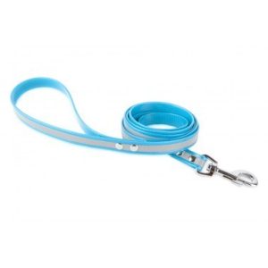 Firedog BioThane póráz Fényvisszaverő 19 mm 1,2 m fogóval turquois