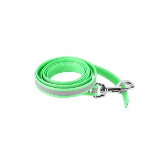 Firedog BioThane póráz Fényvisszaverő 19 mm 2 m fogó nélkül light green