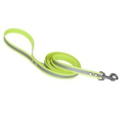   Firedog BioThane póráz Fényvisszaverő 19 mm 2 m fogóval & D-ring yellow