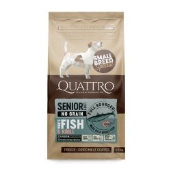   QUATTRO Hypoallergenic SMALL BREED SENIOR FISH AND KRILL kutyatáp 7kg