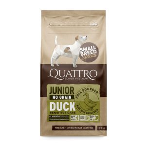 QUATTRO Hypoallergenic SMALL BREED JUNIOR DUCK kutyatáp 1,5kg