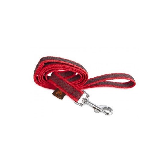 Firedog Gumírozott póráz 20 mm 1,5 m fogóval red