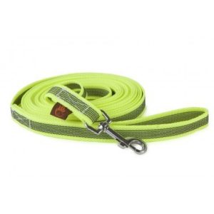 Firedog Gumírozott póráz 20 mm 1,5 m fogóval neon yellow