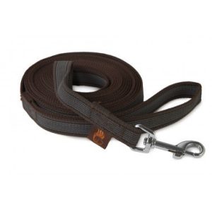 Firedog Gumírozott póráz 20 mm 2 m fogóval brown